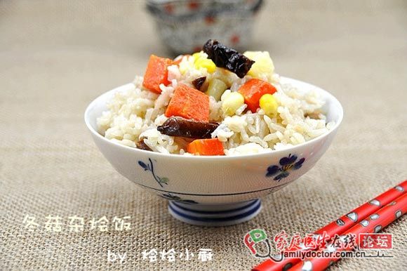 潮媽育兒半月談——冬菇雜燴飯（3歲半）