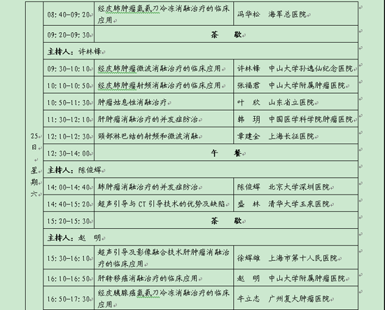 第一期全國腫瘤消融治療技術規范應用培訓項目